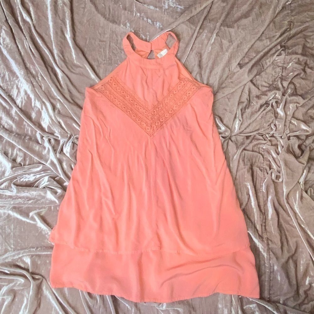 Altar’d state coral high neck dress